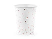 Picture of PAPER CUPS POLKA DOTS WHITE 260ML - 6 PACK